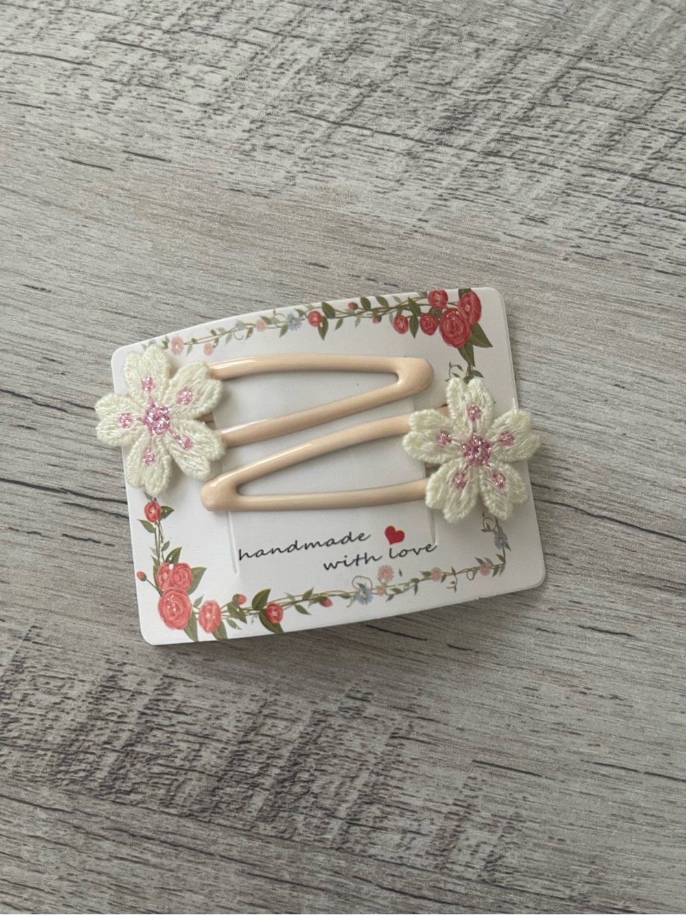 Handmade Floral Hair Clips | Crochet Flower Barrettes | Cottagecore Y2K - 2clips